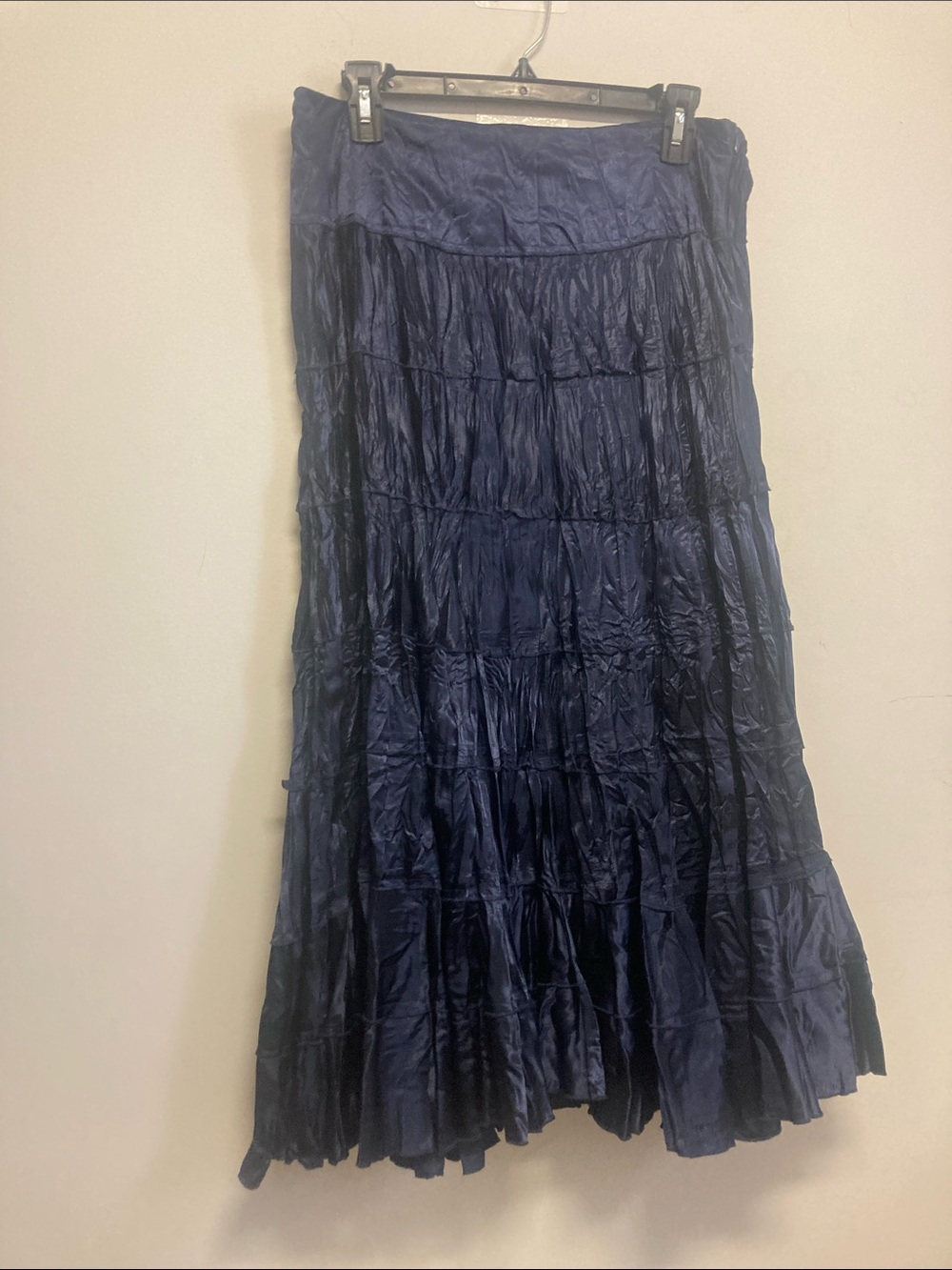 RUSSELL KEMP/Navy Tiered Maxi Skirt